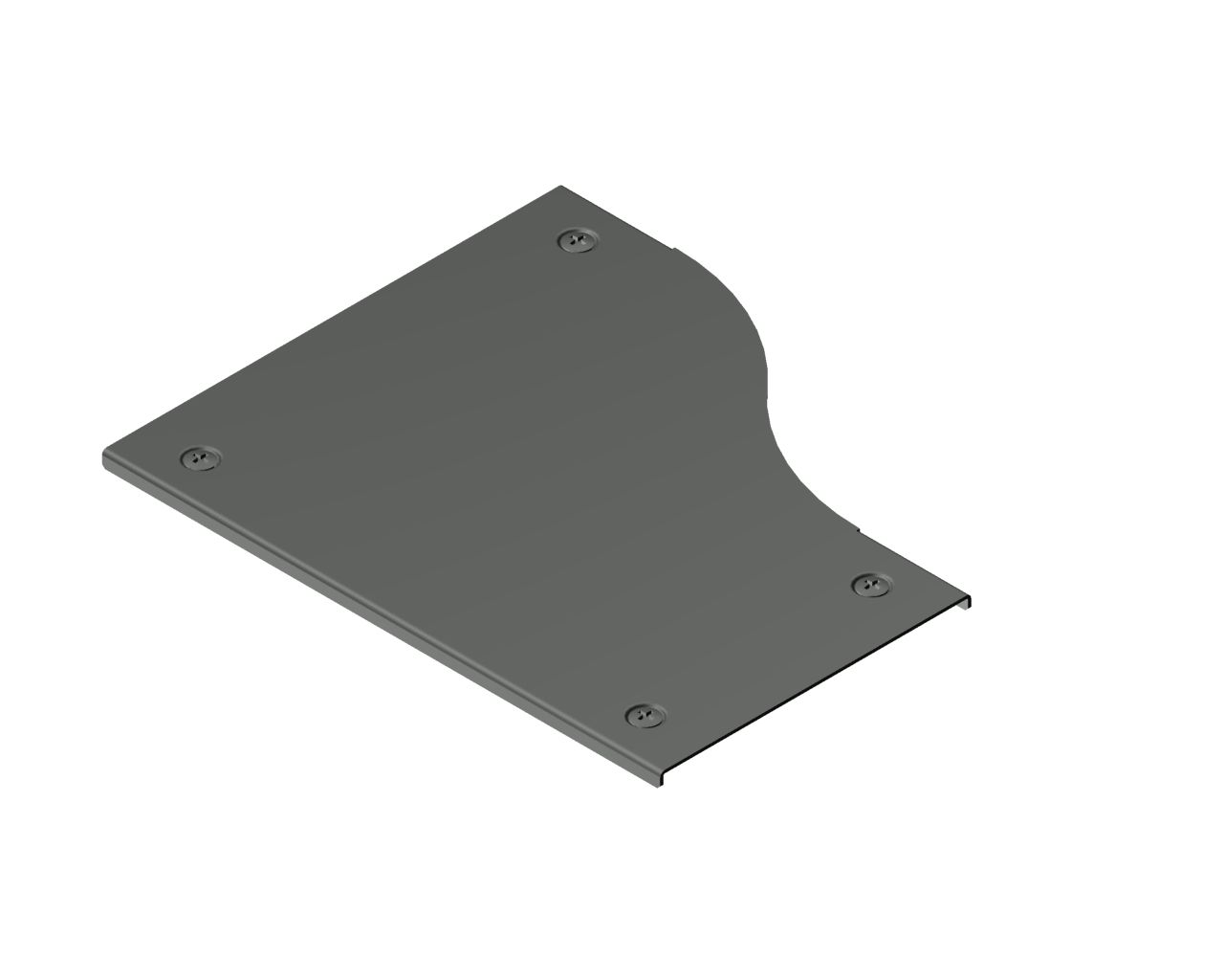 Heavy tray reduction right cover with lock PRKCPZM